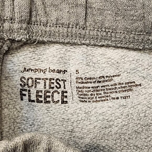Jumping Beans Gray Softest Fleece Athleisure Pants Size 5 - Picture 6 of 9